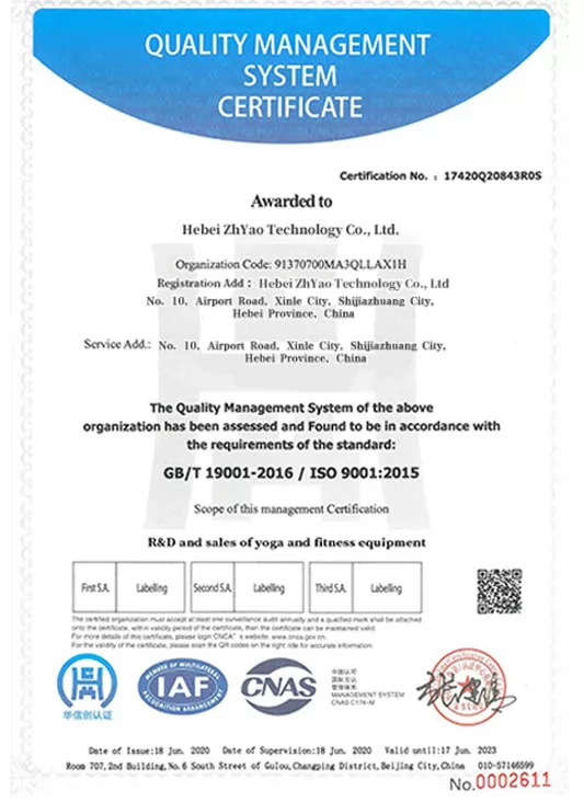 ISO 9001:2015 Certificate