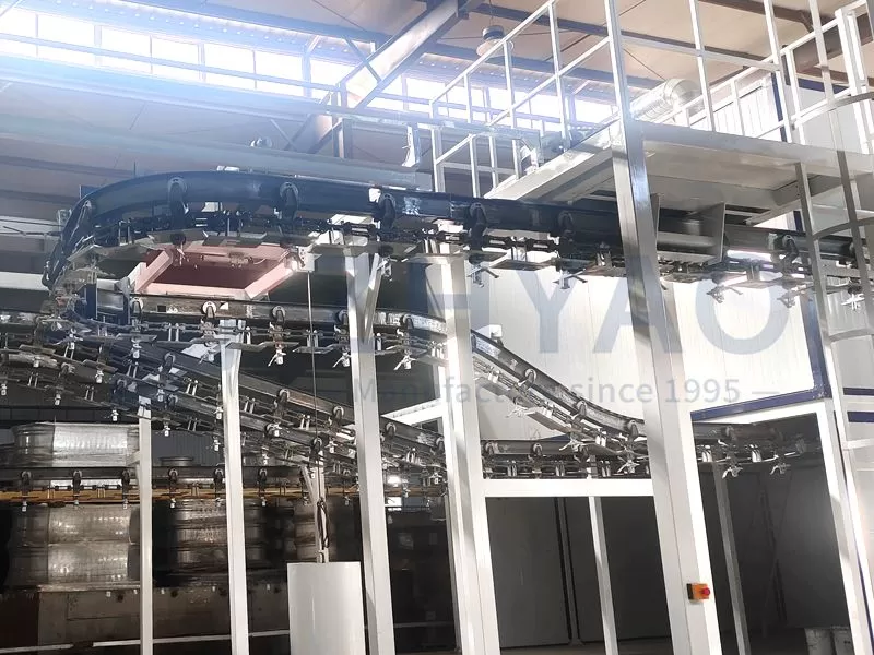 Large Automatic Powder Coating Line with Electrophoresis Treatment and Robot Application