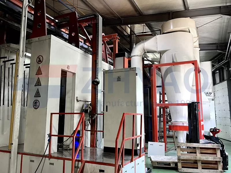 Automatic Powder Coating Line with Shot Blasting Pretreatment and Power&Free Conveyor