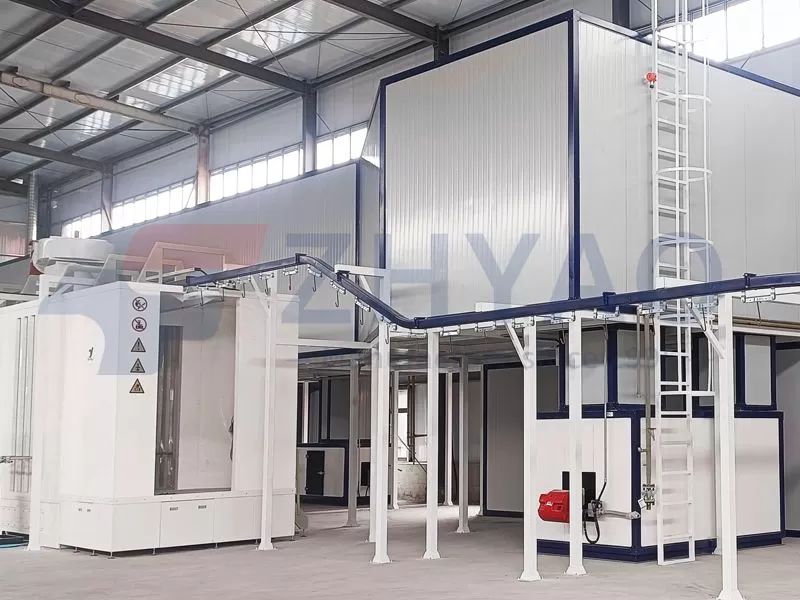 Automatic Powder Coating Line with Bridge Type Oven