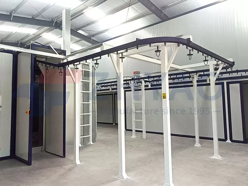 Automatic Liquid Painting Line with DISK Spray Painting Booth