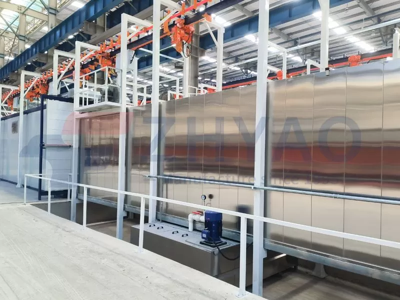 Semi-Automatic Liquid Painting Line With Electric Hoist Chain