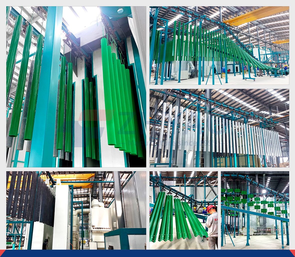 Automated Powder Coating Line for Elevator with Spray and Shot blasting Pretreatment